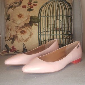 Pink Red Heel Flats